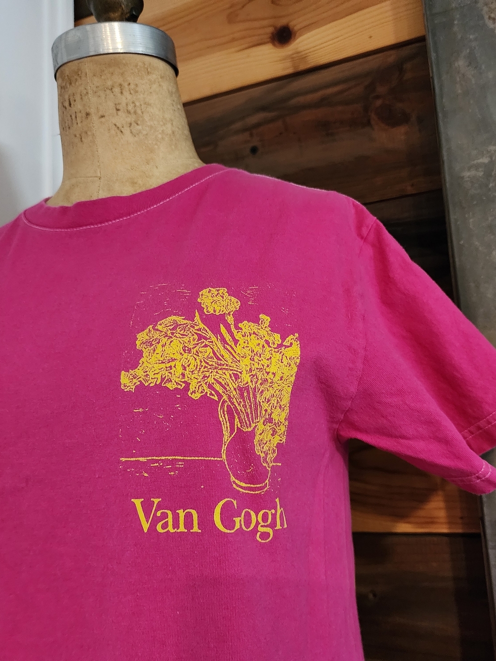 Van Gogh Irises Pink Short Sleeve Graphic Tee